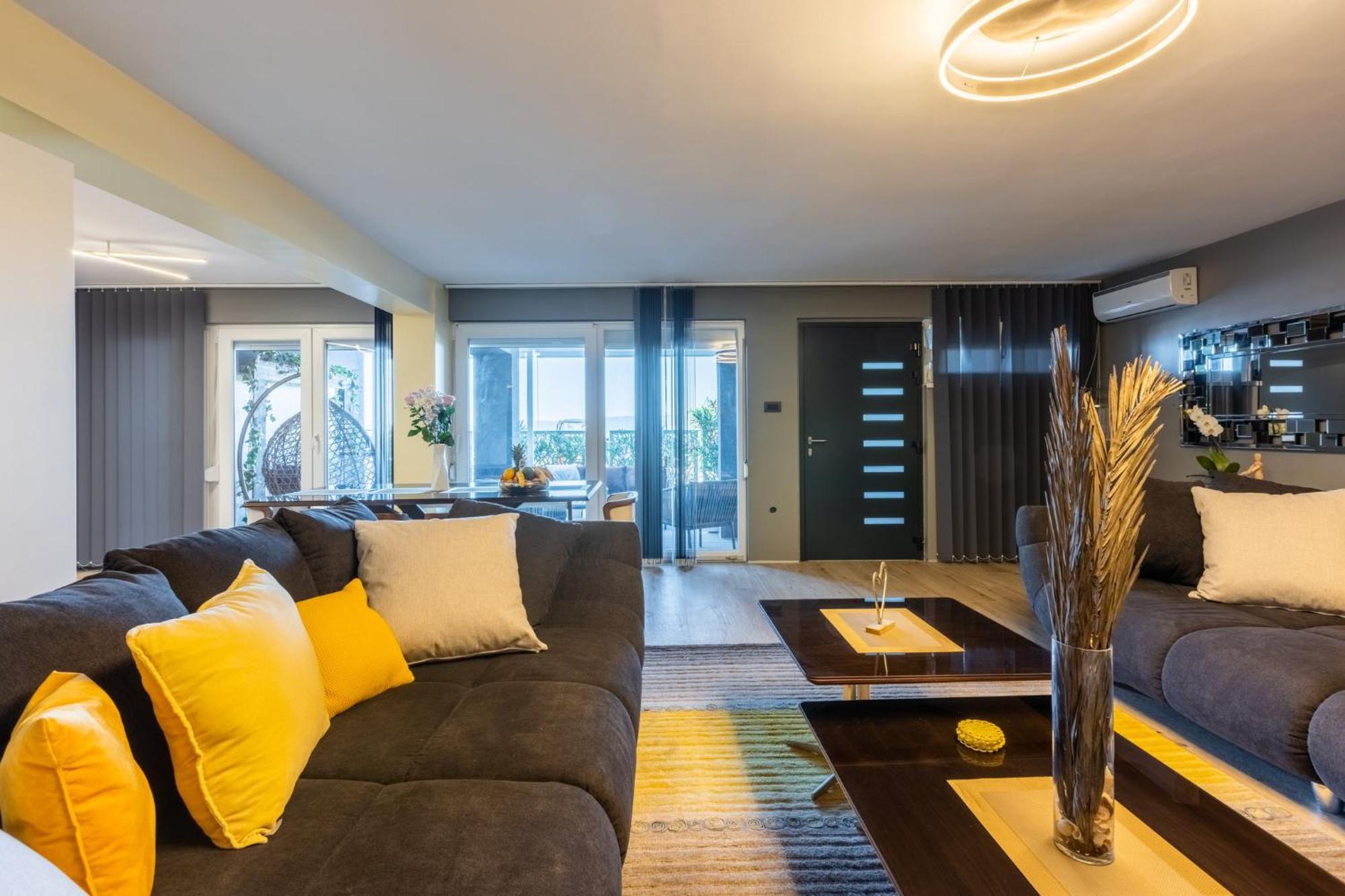 Panoramica Apartment With Whirlpool Crikvenica Kültér fotó