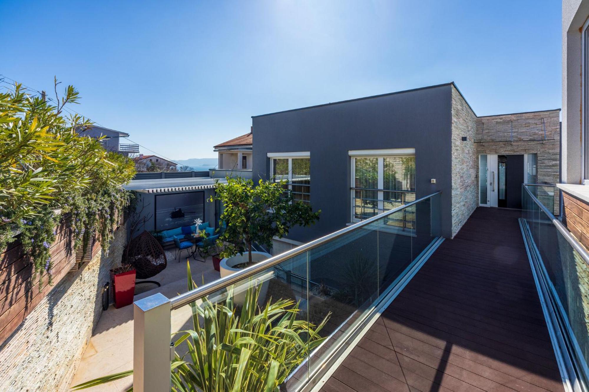Panoramica Apartment With Whirlpool Crikvenica Kültér fotó