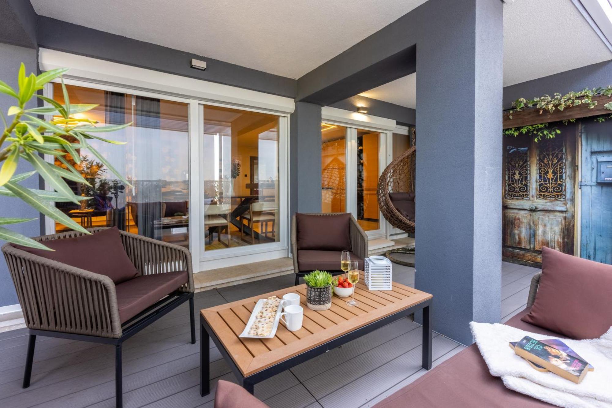 Panoramica Apartment With Whirlpool Crikvenica Kültér fotó