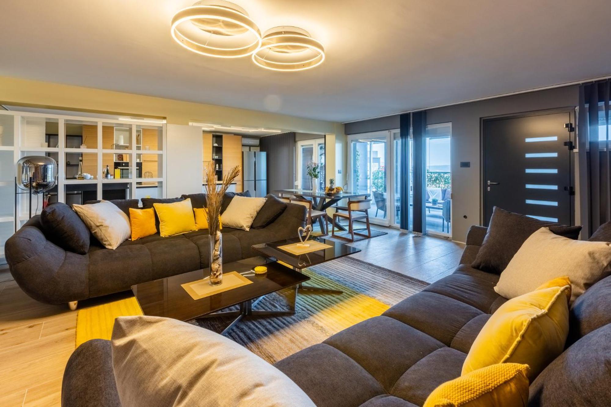 Panoramica Apartment With Whirlpool Crikvenica Kültér fotó